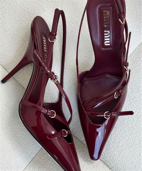 miu miu heels cherry red